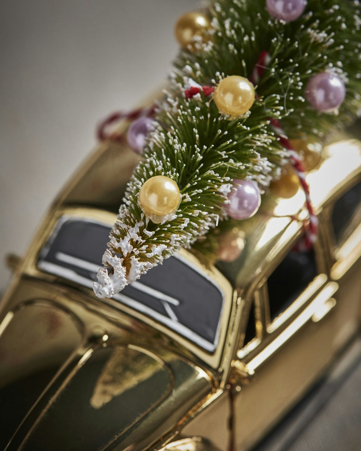 Dekoration, HDXmas car, Gyllen