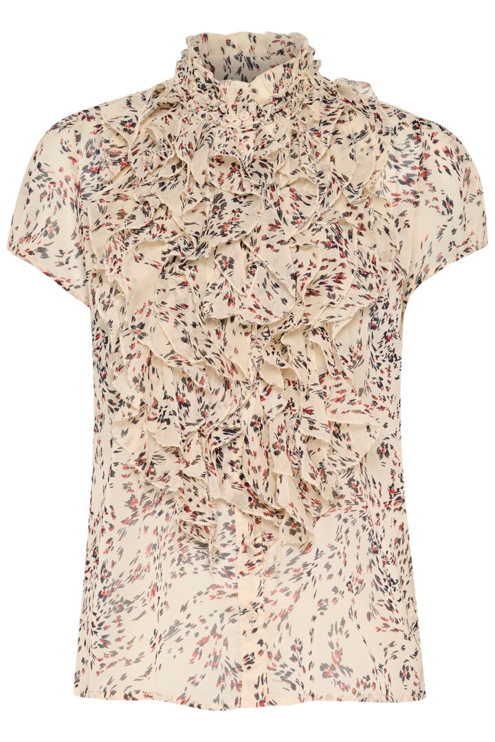 LILJASZ CRINKLE SHIRT WINDSVEPT LEAVS