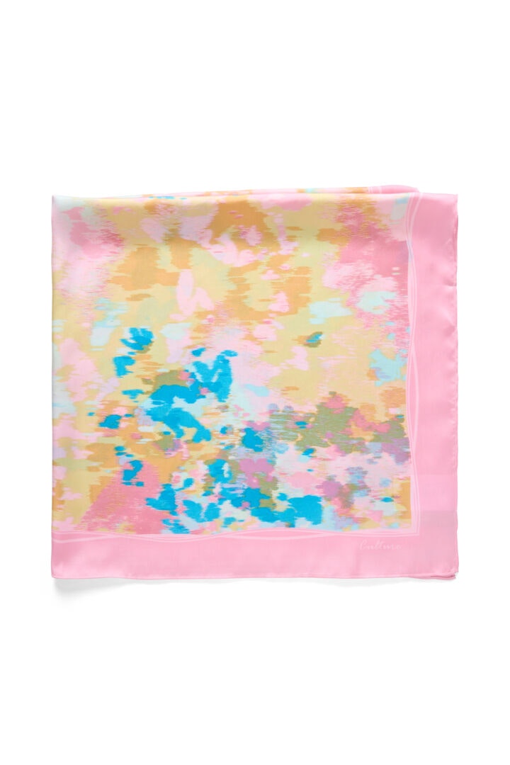 CUBANDA SCARF Yellow/Pink Abstract