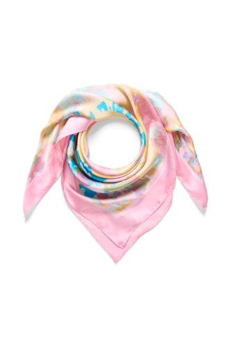 CUBANDA SCARF Yellow/Pink Abstract