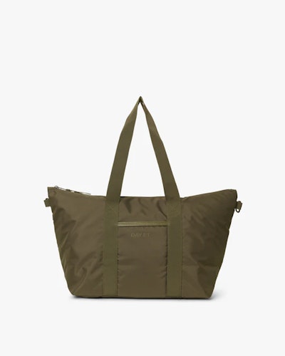 LARGE TONALl NYLON CARRY ON RESVÄSKA GRÖN/TARMAC
