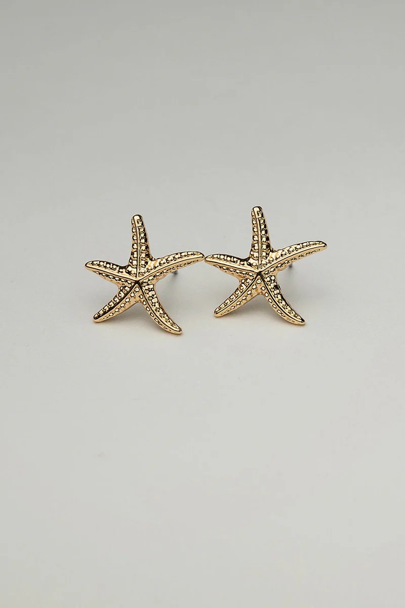 STARFISH STUDS GOLD