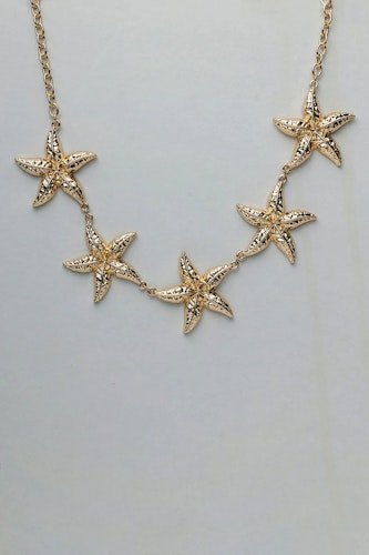 STARFISH NECKLACE GULD