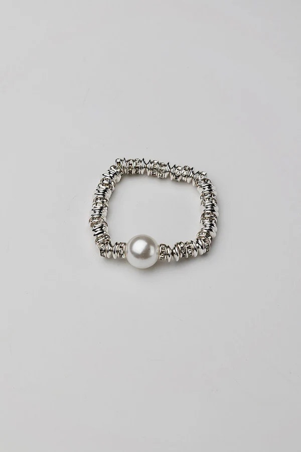 GLOW BRACELET ELASTIC BIG SILVER