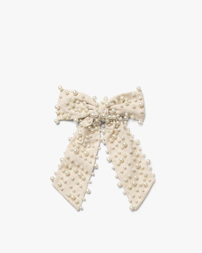DAY PEARL LINEN BOW