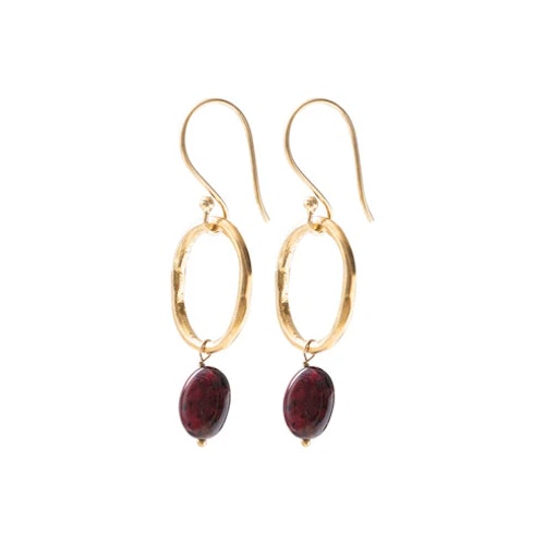 GRACEFUL EARRINGS GRANAT