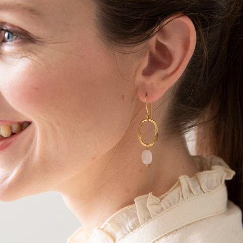 GRACEFUL EARRINGS ROSENKVARTS