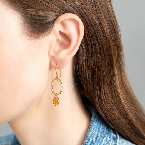 GRACEFUL EARRINGS CITRINE