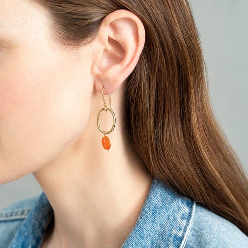 GRACEFUL EARRINGS KARNEOL