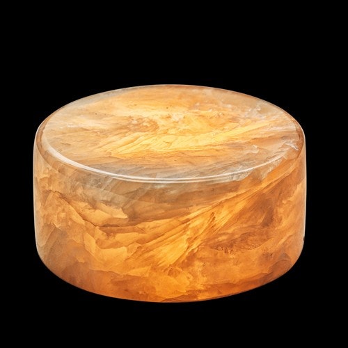 MARBLE S BEIGE POLISHED ÄKTA MARMOR BORDSLJUS