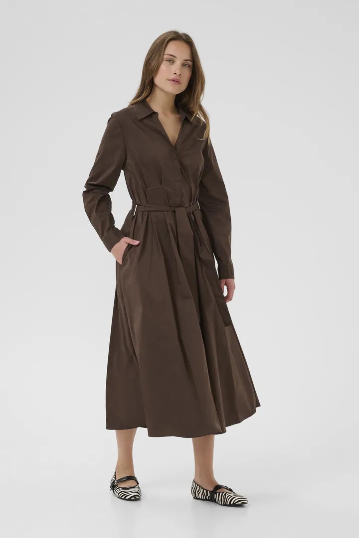 CUELNA ANTOINETT DRESS BRUN