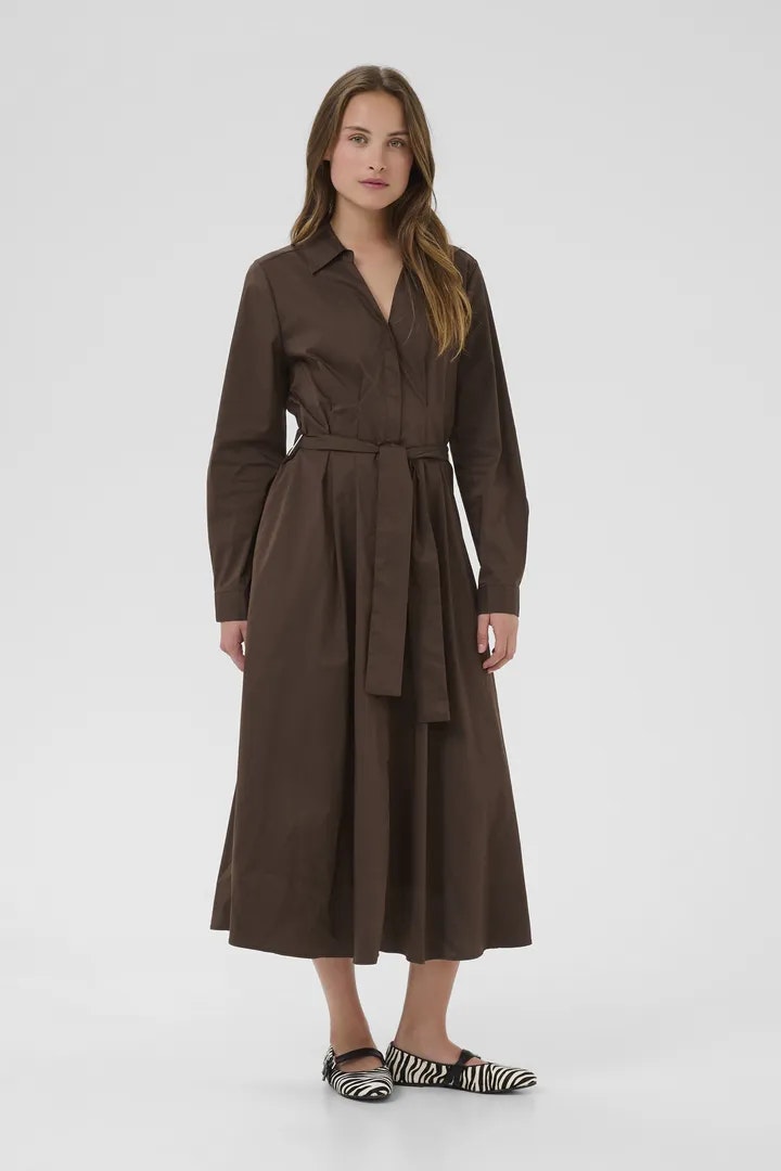 CUELNA ANTOINETT DRESS BRUN