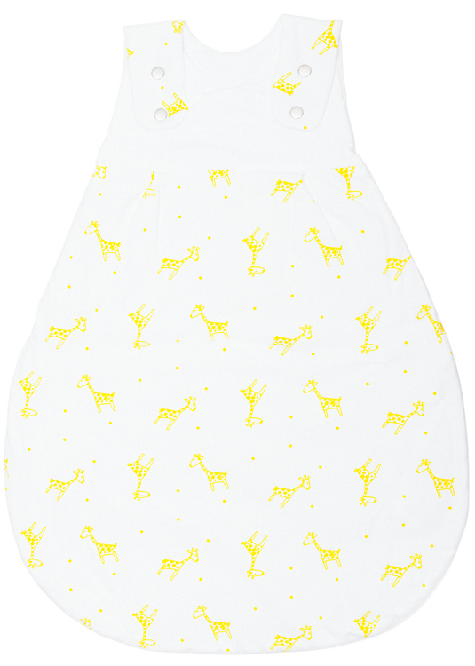 Organic baby sleeping bag - Giraffes