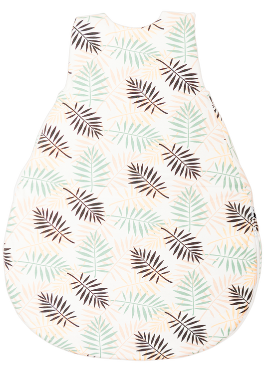 Organic baby sleeping bag - Palm Leaves