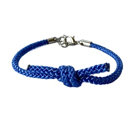 Blå Knuten-armband (medium/large)