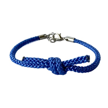 Blå Knuten-armband (medium/large)