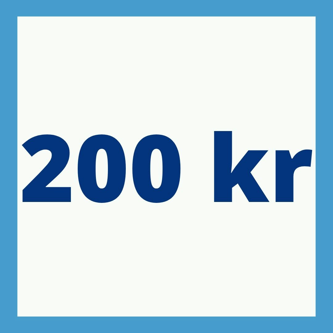 Donera 200 kr