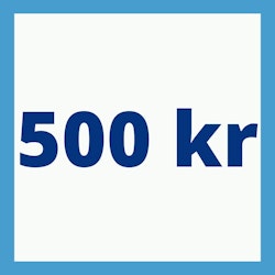 Donera 500 kr