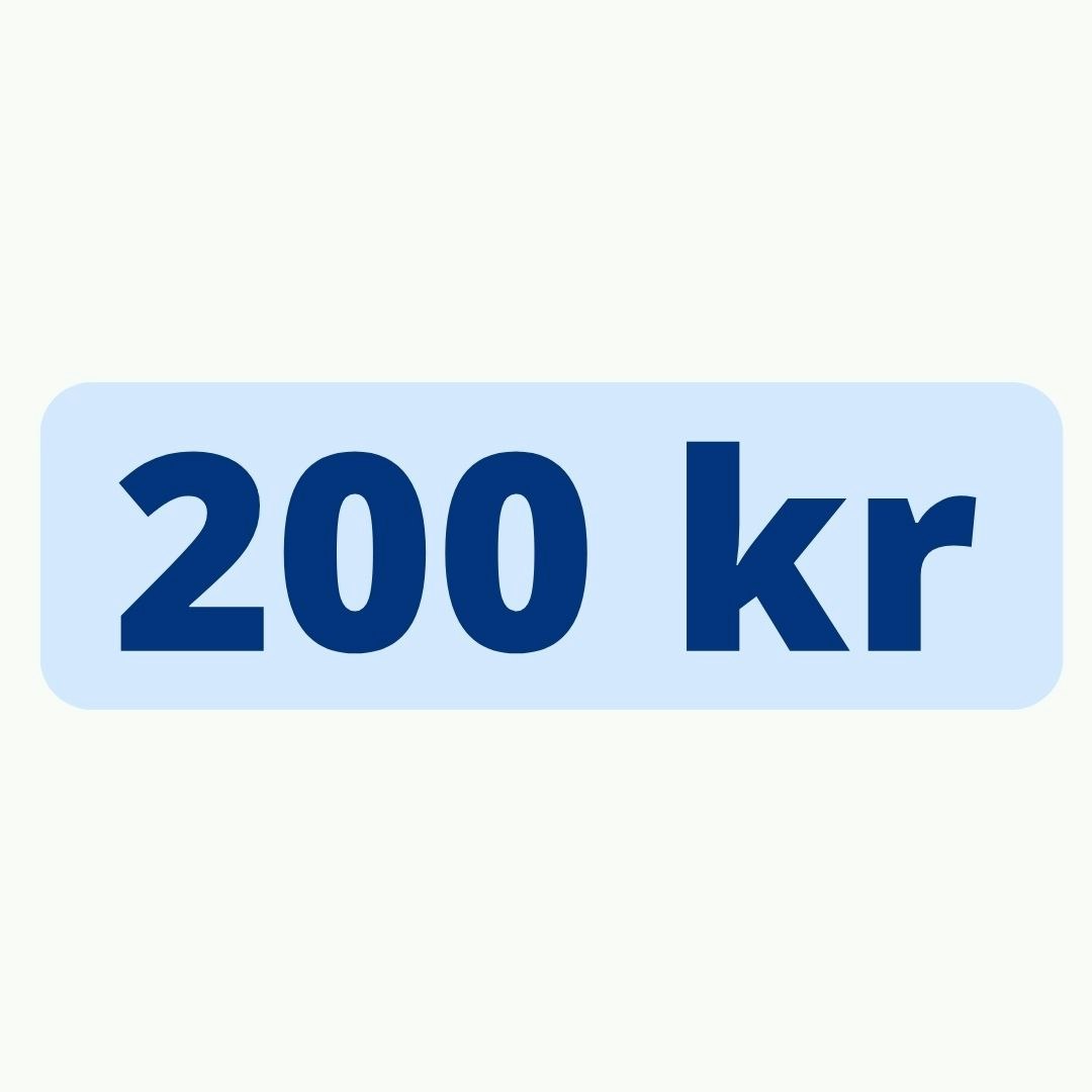 Donera 200 kr
