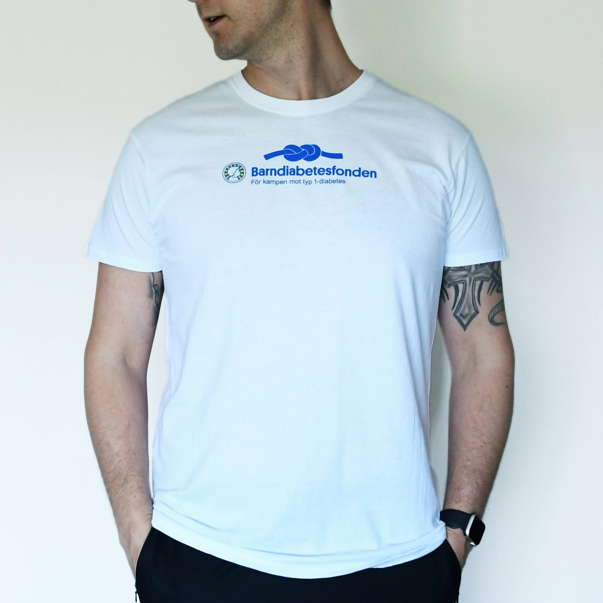 Barndiabetesfondens vita T-shirts Unisex