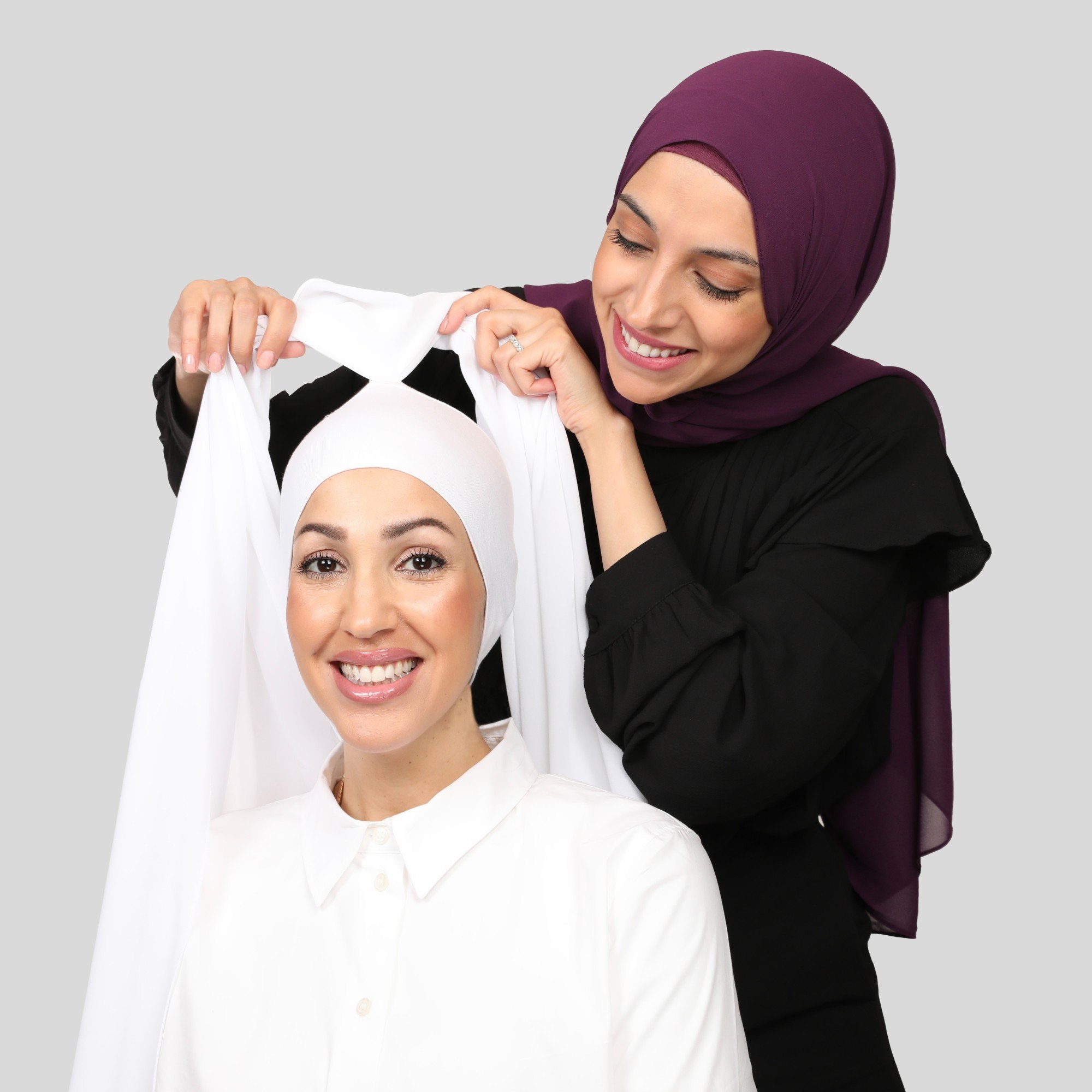 Hijab med fastsydd undersjal - Violetz