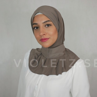 4-PACK Roz - Instant one piece - Chiffong hijab med knapp