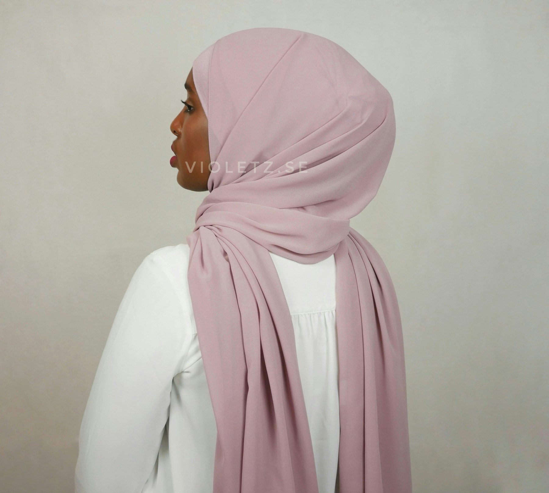 Instant Chiffong hijab med undersjal - camio