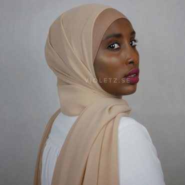 Instant Chiffong hijab med undersjal - toffe