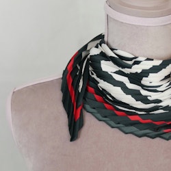 MINI SCARF I SIDEN - zebra