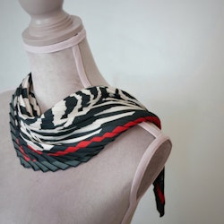 MINI SCARF I SIDEN - zebra