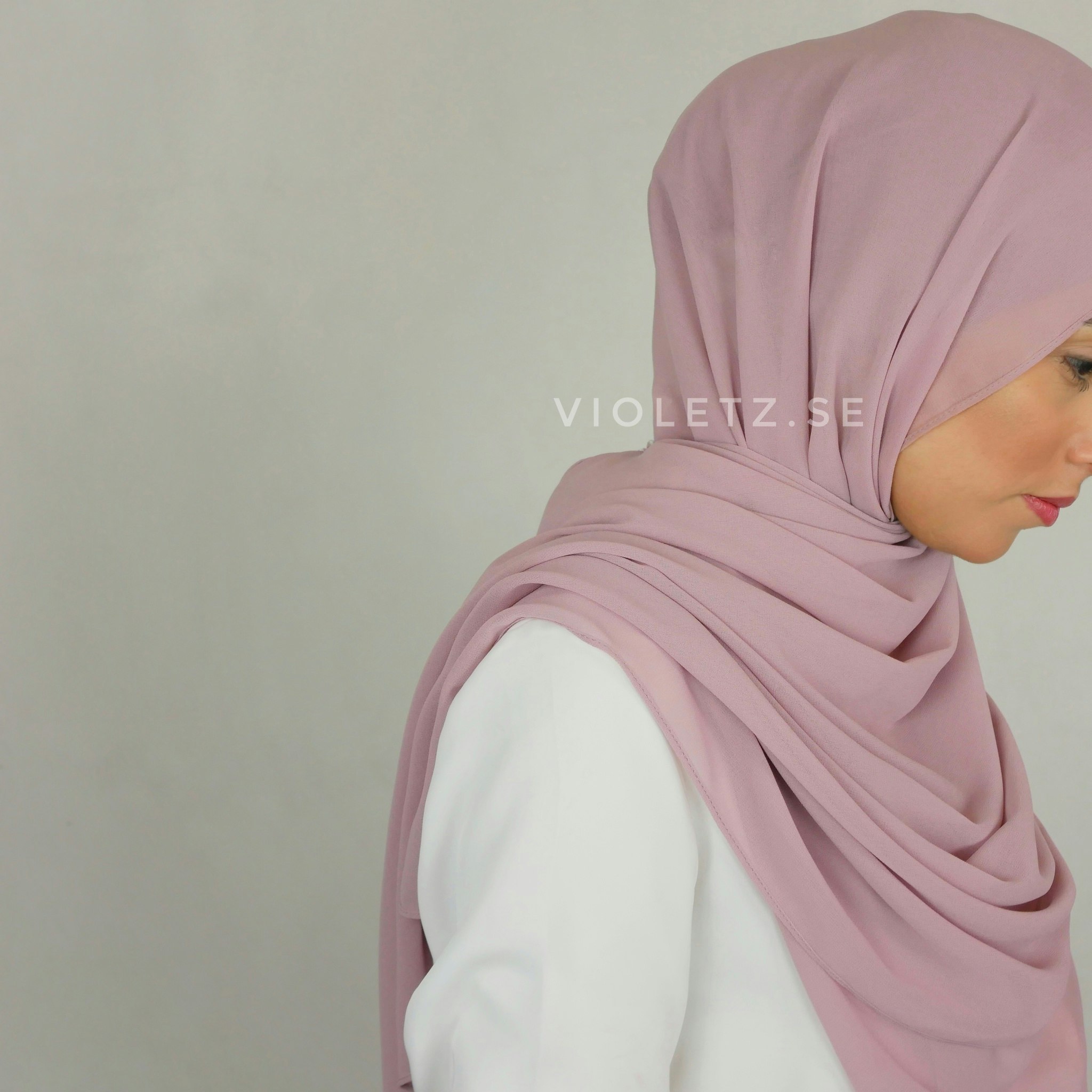 ROYA HIJAB - Premium chiffong med krok: Sweet taffy