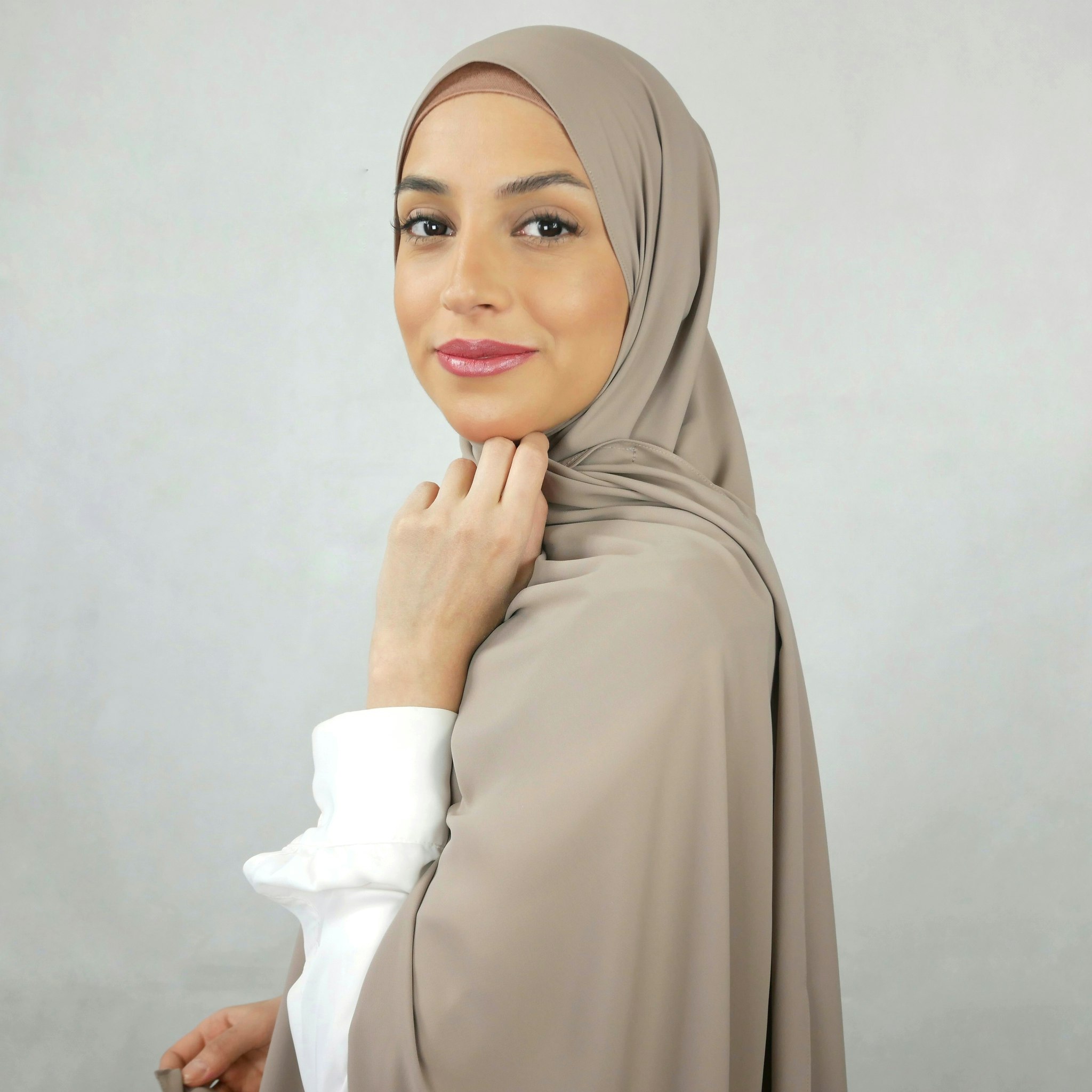 HIJAB MED MAGNET - Silk Chiffong - kex