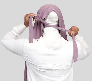 Kristal - Instant hijab med band - Dusty