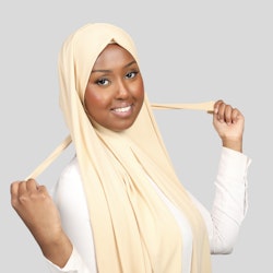 Kristal - Instant hijab med band - beige