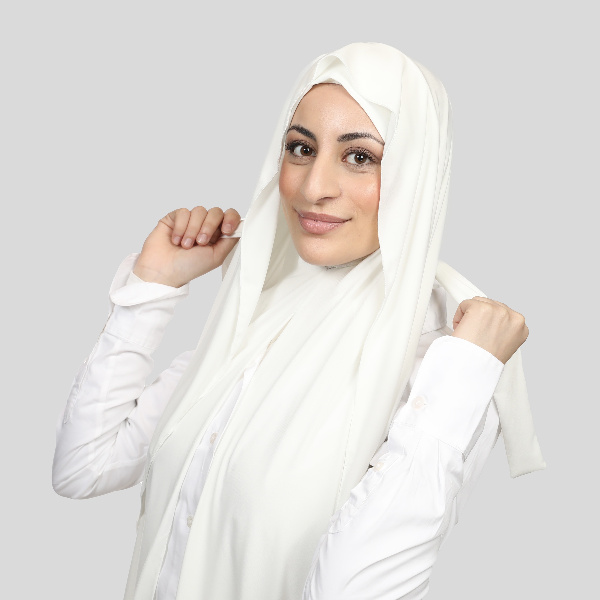 Kristal - Instant hijab med band - diamond