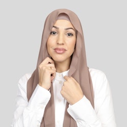 Tiara- hijab med insydd undersjal - Almond- kall