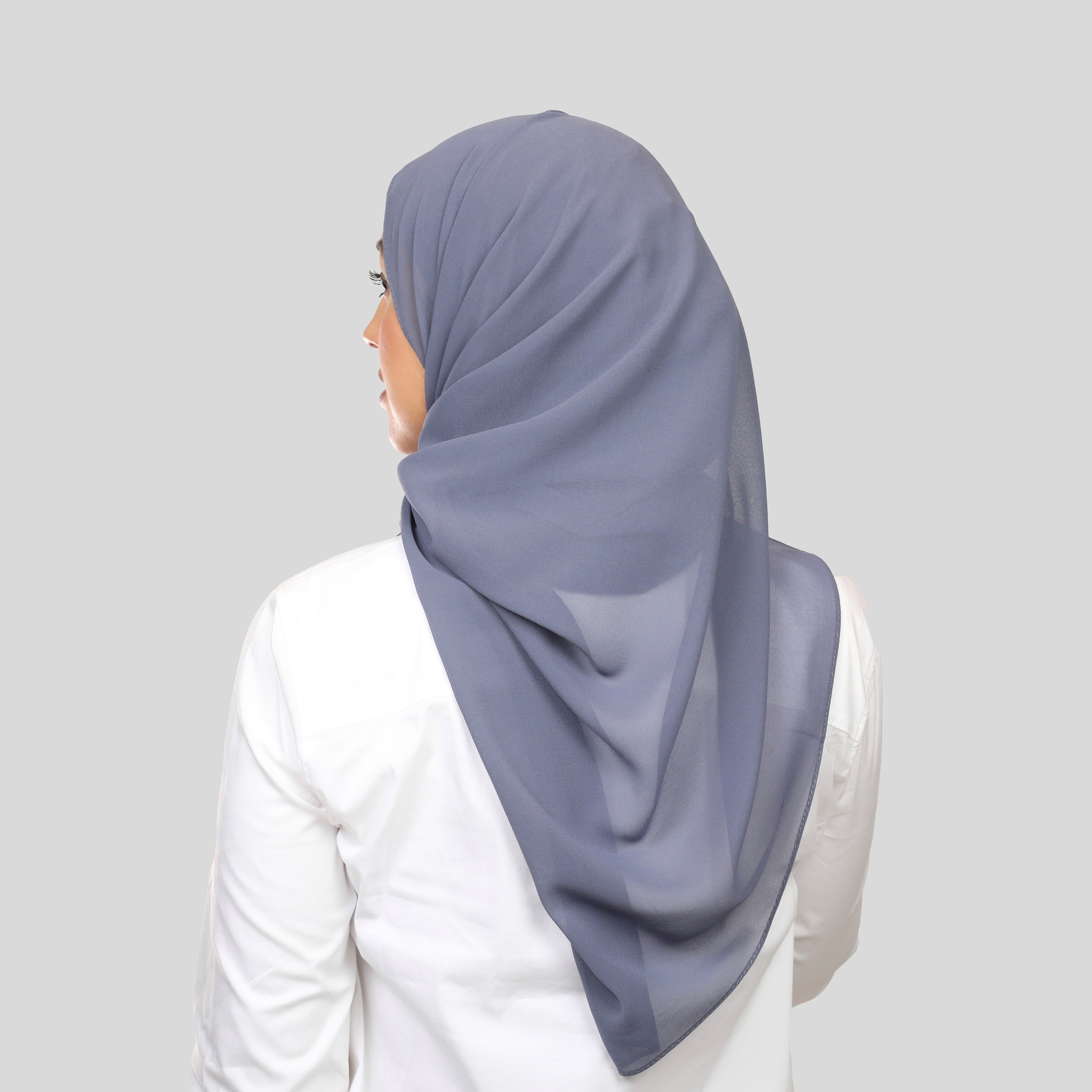 Tiara- hijab med insydd undersjal -greyblue