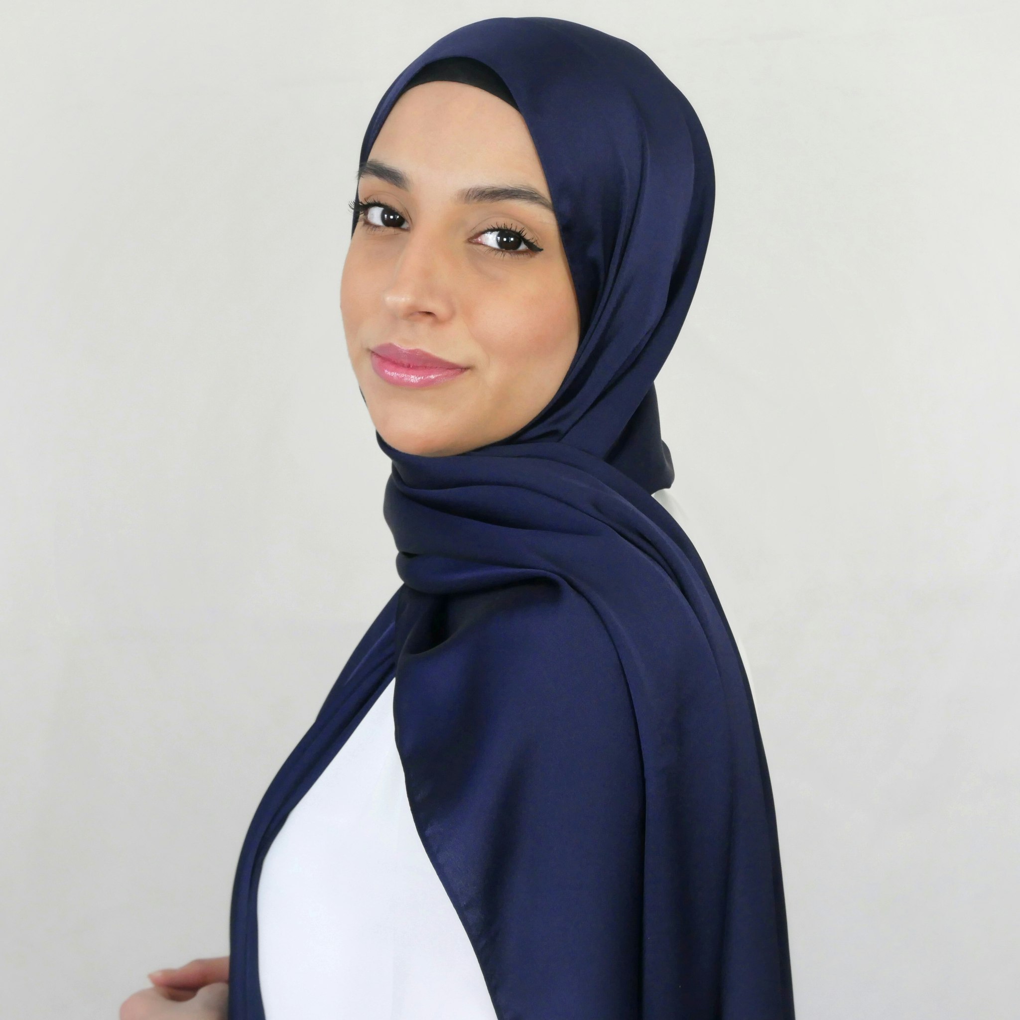 Jasmina - 2in1 Hijab - Navy