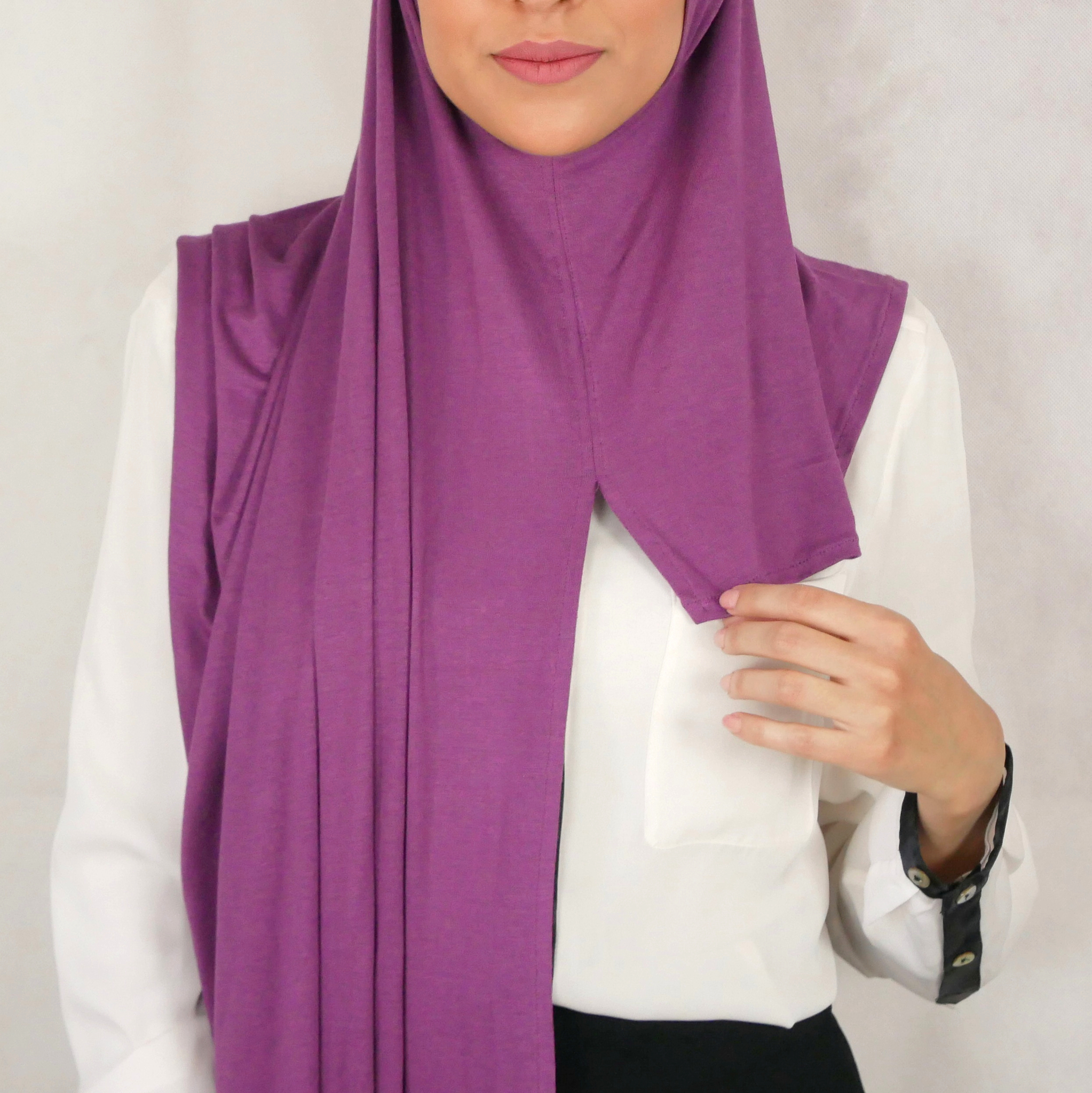 INSTANT JERSEY HIJAB - Orchid