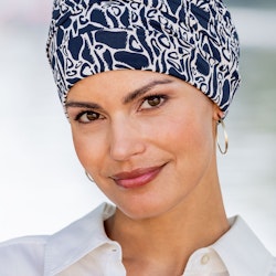 BELLE MADAME Bambu turban med tryck