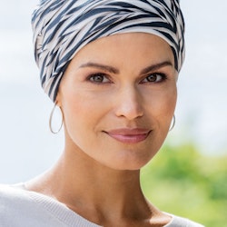 BELLE MADAME Bambu turban med tryck