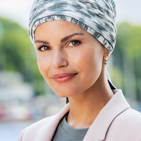 BELLE MADAME Mönstrad turban med scarf
