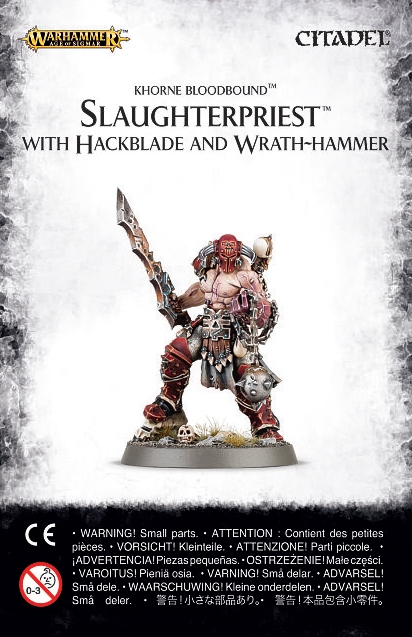 Slaughterpriest with Hackblade and Wrath-hammer