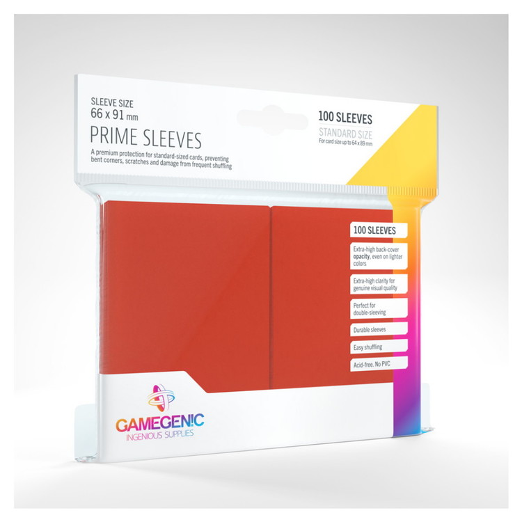 Game Genic Matte Prime Sleeves Red