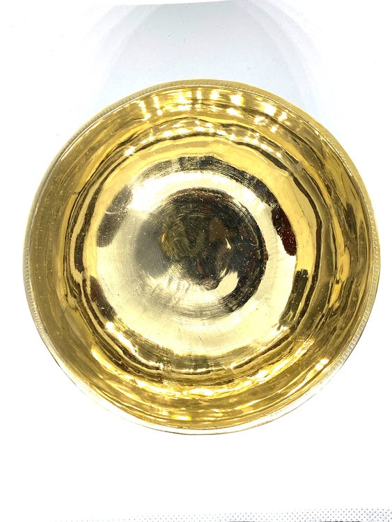 Klangskål - Ishana Black/Golden - Handgjord - 12 cm diameter