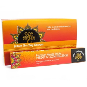 Rökelse - Golden Tree Nag Champa Incense - Meditation - 12 st
