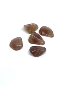 Röd Aventurin - 1 Trumlad sten - 3-4 gram - AA-kvalitet - Vi väljer sten