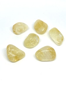 Citrin - A-kvalitet - 1 trumlad sten - 14-17 gram - Vi väljer sten
