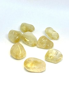 Citrin - A-kvalitet - 1 trumlad sten - 9-10 gram - Vi väljer sten