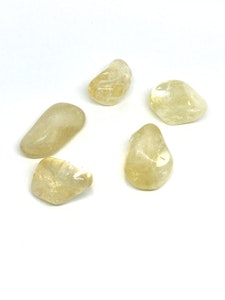 Citrin - A-kvalitet - 1 trumlad sten - 17-19 gram - Vi väljer sten